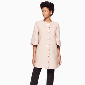 Kate Spade New York Scallop Tweed Coat